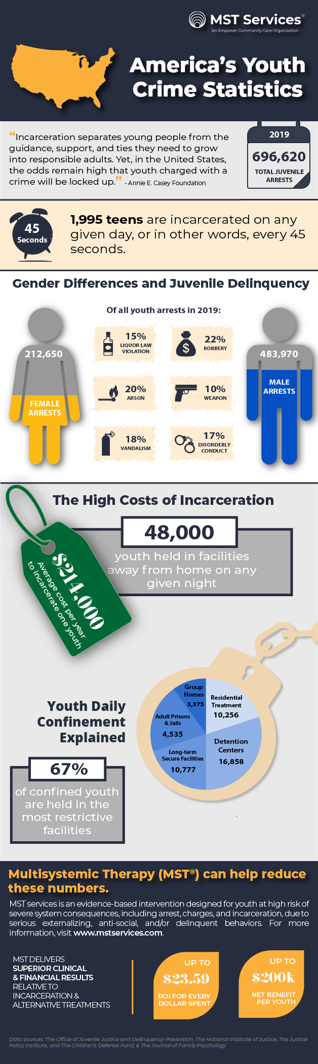 Youth Crime Statistics Infographic