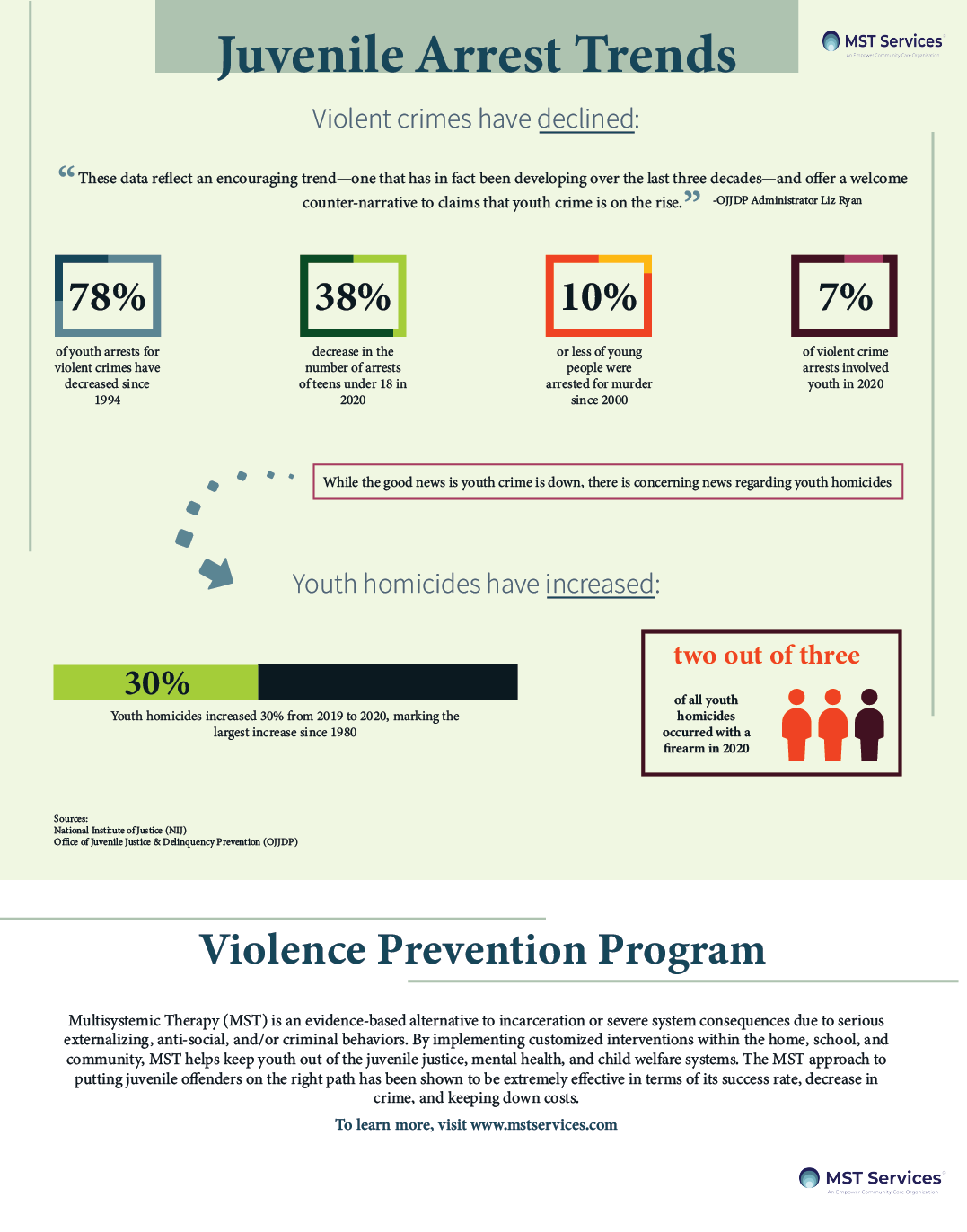 Juvenile Arrest Trends Infographic